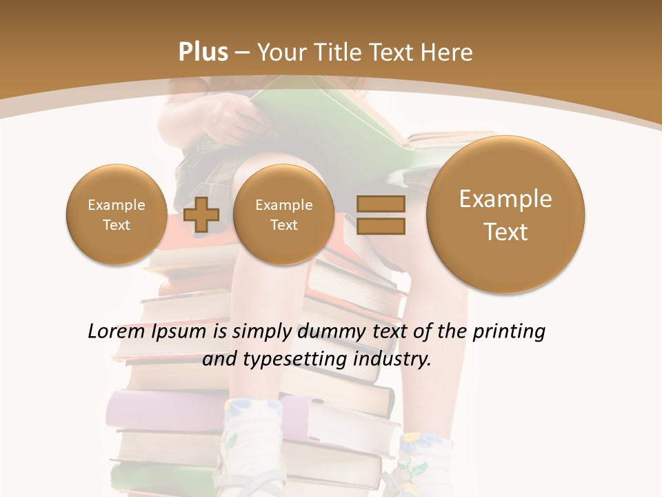 Holding Schoolkid Back PowerPoint Template