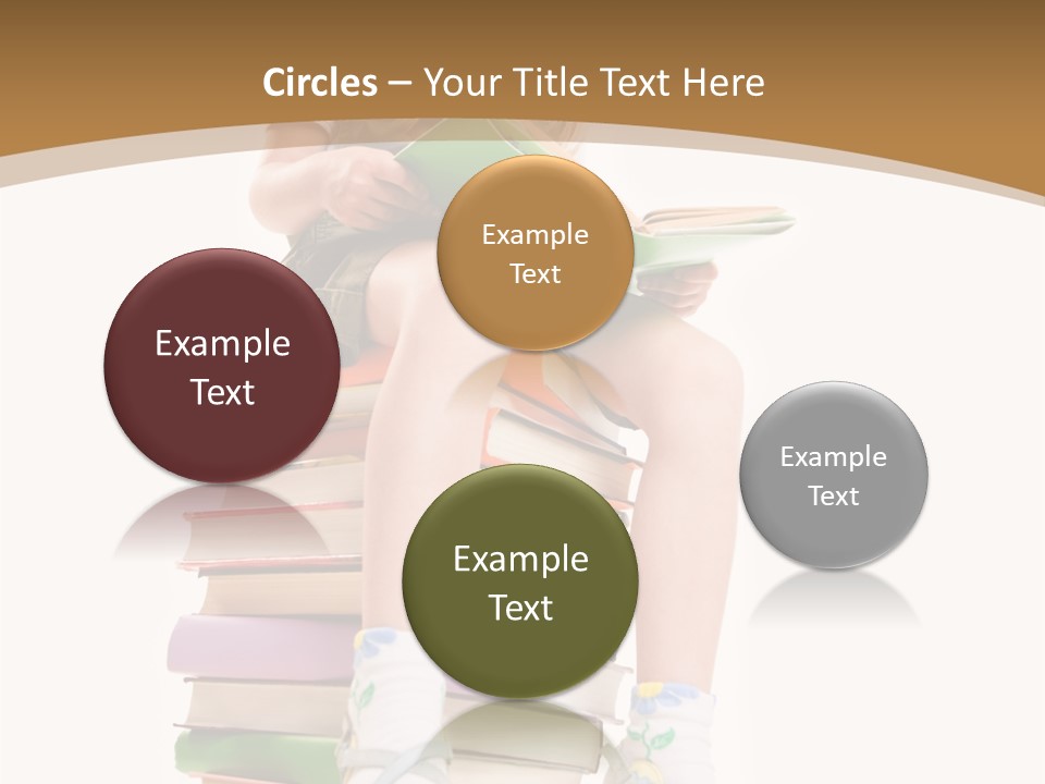 Holding Schoolkid Back PowerPoint Template