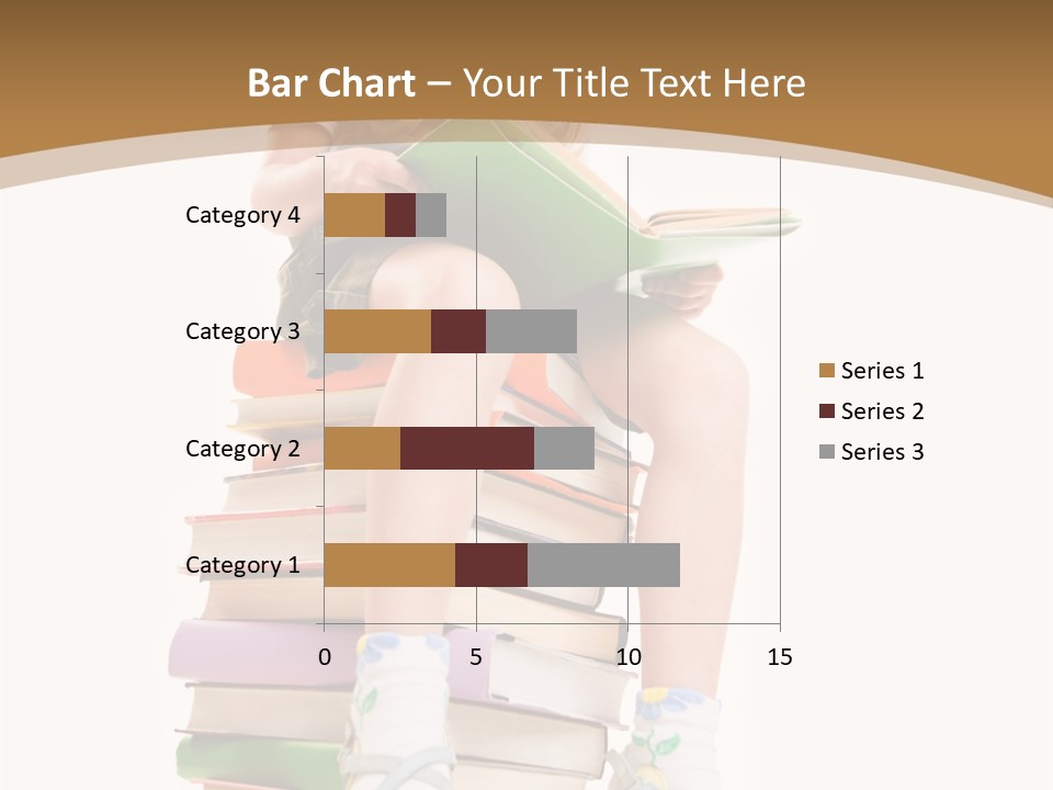 Holding Schoolkid Back PowerPoint Template