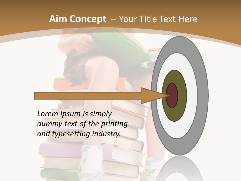 Holding Schoolkid Back PowerPoint Template