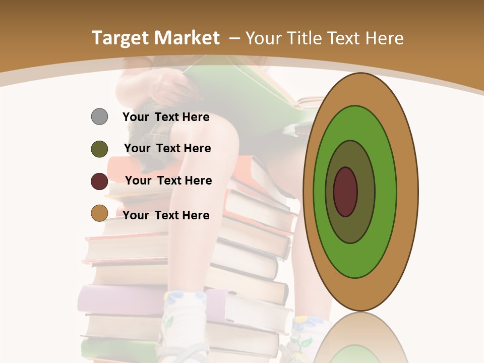 Holding Schoolkid Back PowerPoint Template