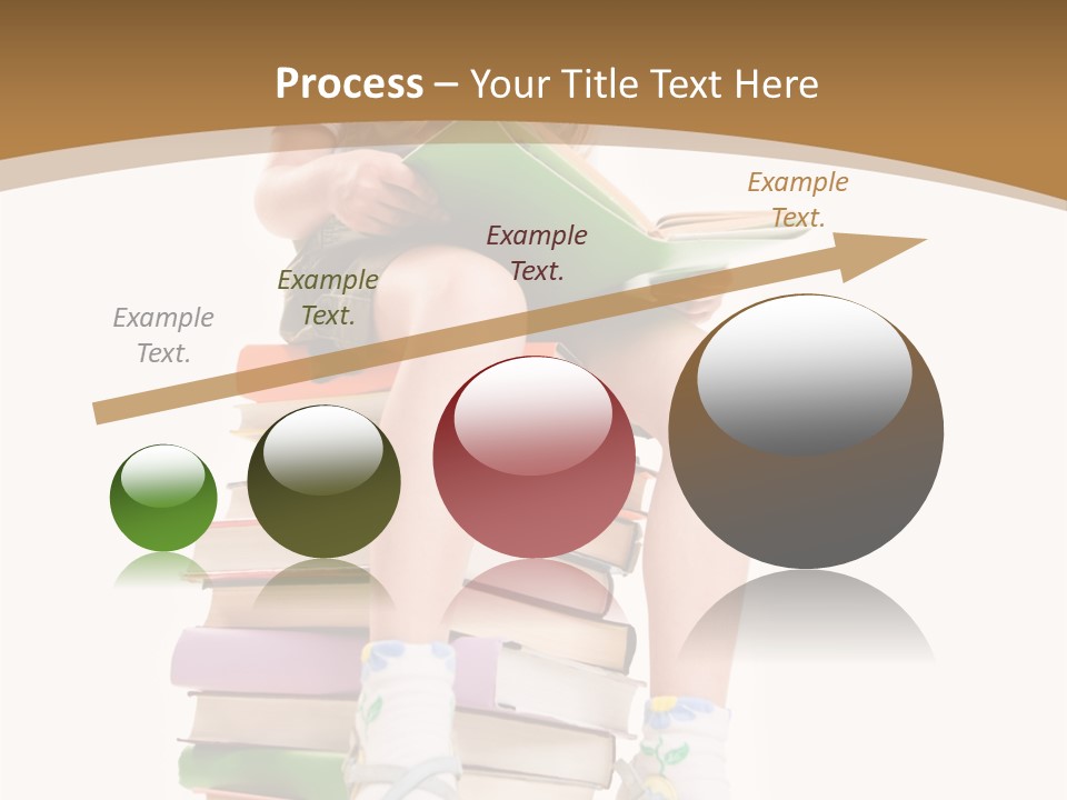 Holding Schoolkid Back PowerPoint Template