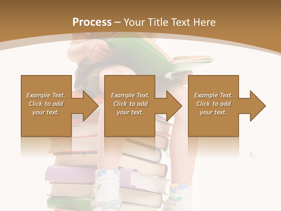 Holding Schoolkid Back PowerPoint Template