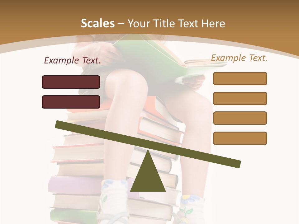 Holding Schoolkid Back PowerPoint Template