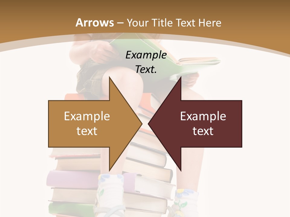 Holding Schoolkid Back PowerPoint Template