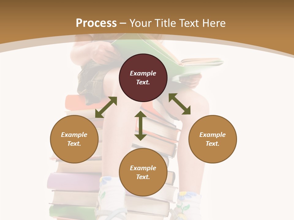 Holding Schoolkid Back PowerPoint Template