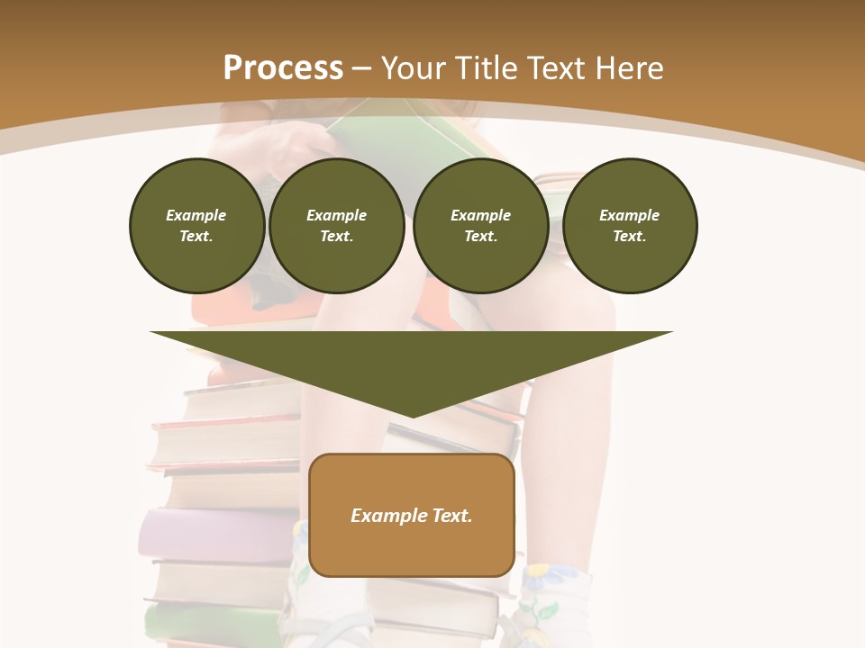 Holding Schoolkid Back PowerPoint Template
