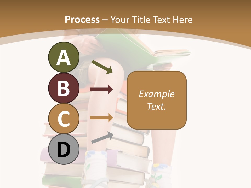 Holding Schoolkid Back PowerPoint Template