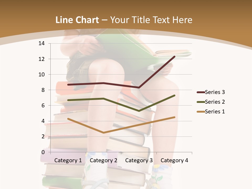 Holding Schoolkid Back PowerPoint Template