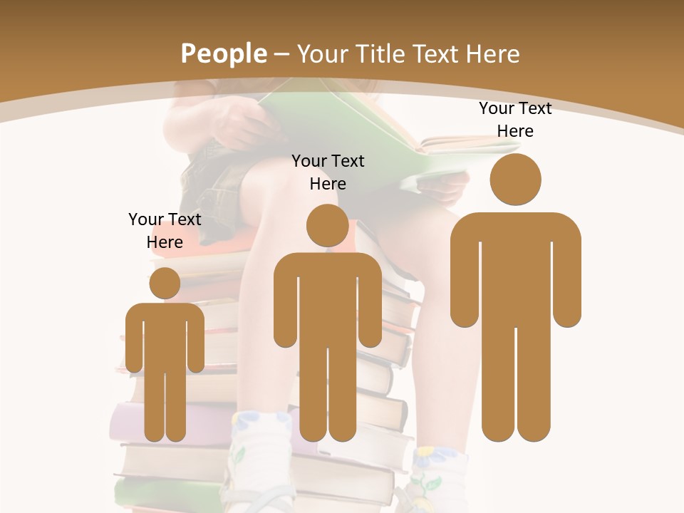 Holding Schoolkid Back PowerPoint Template