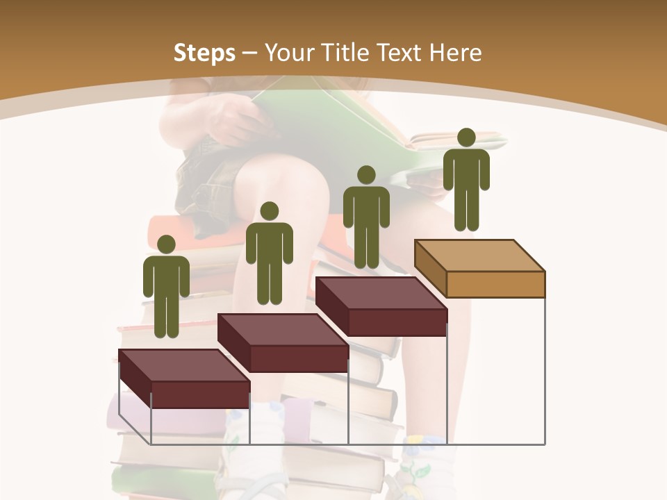 Holding Schoolkid Back PowerPoint Template