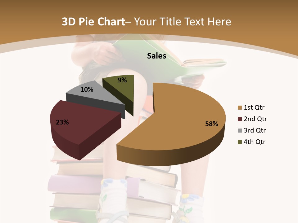 Holding Schoolkid Back PowerPoint Template