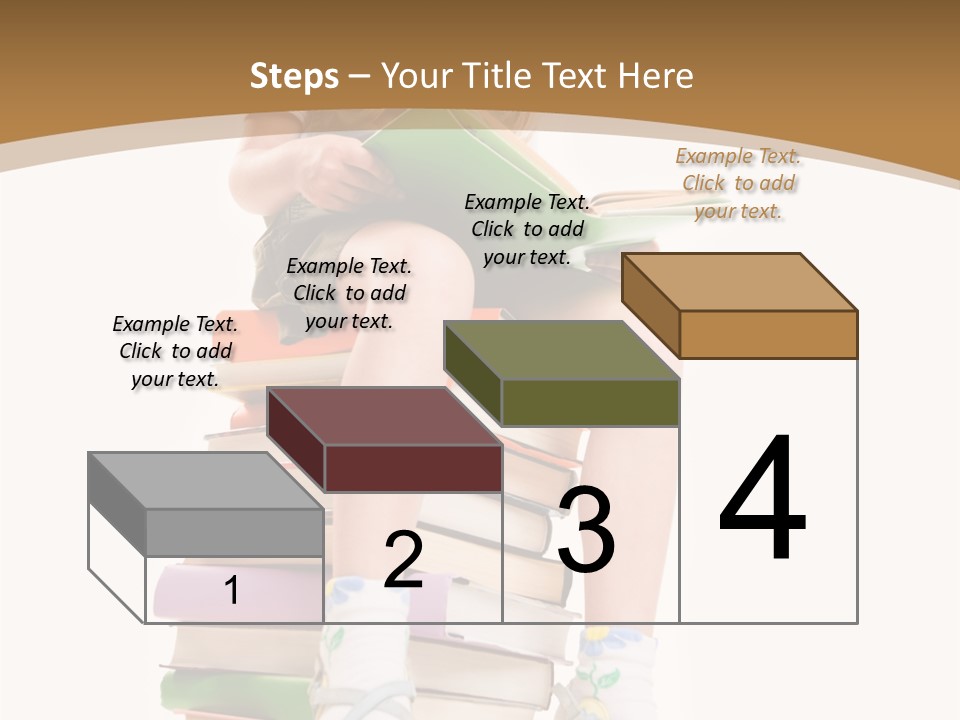 Holding Schoolkid Back PowerPoint Template