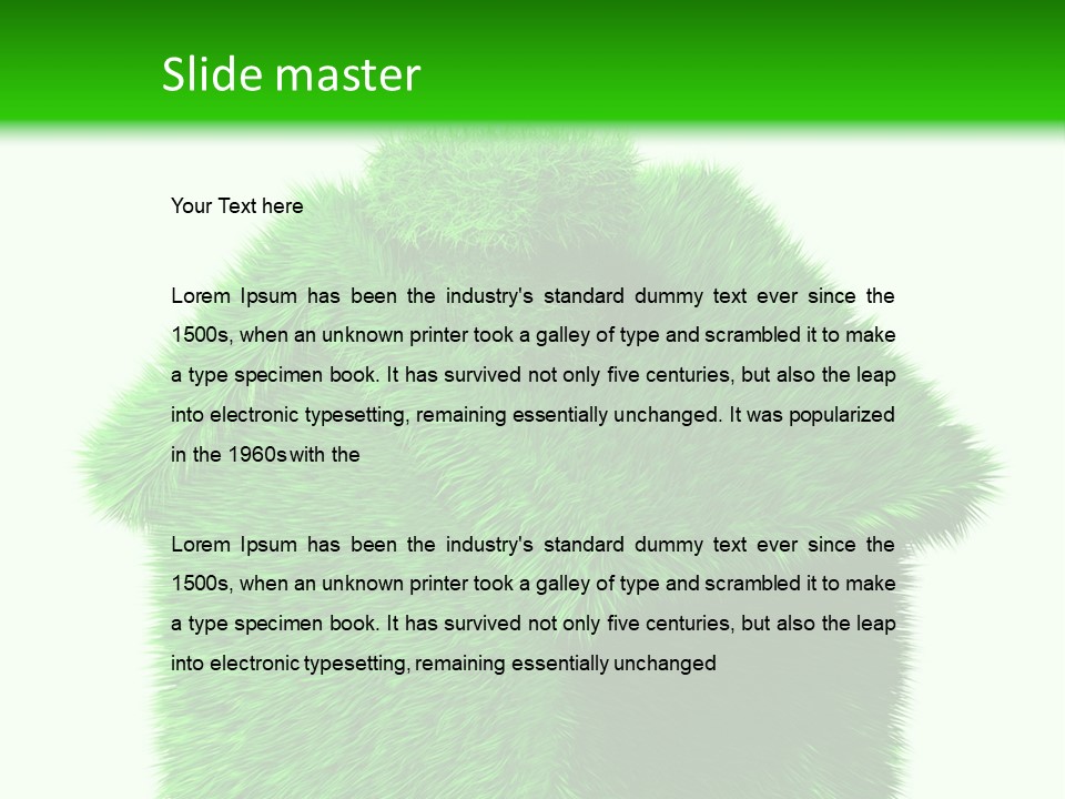 Estate Ecology Energy PowerPoint Template