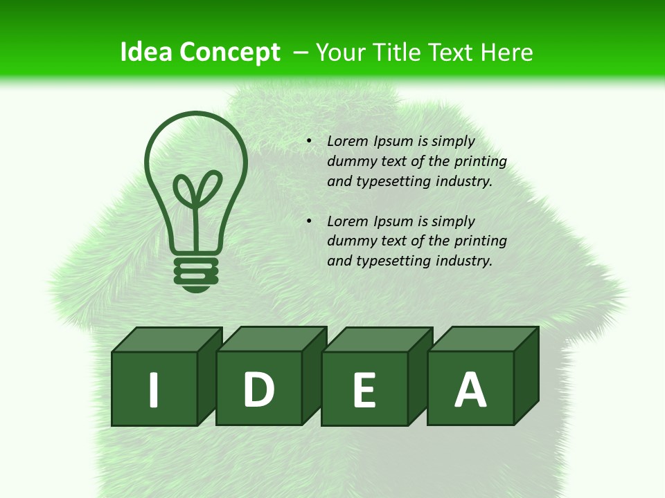Estate Ecology Energy PowerPoint Template