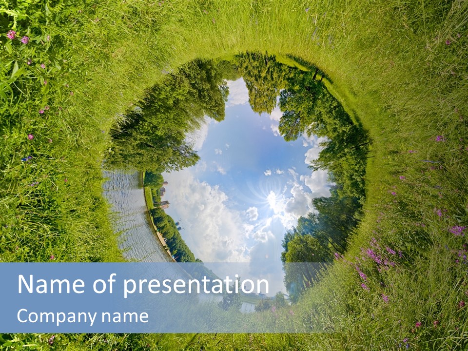 Environmental Aerial Forest PowerPoint Template