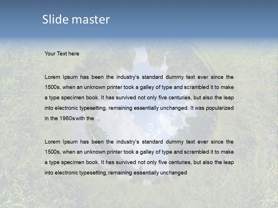 Environmental Aerial Forest PowerPoint Template