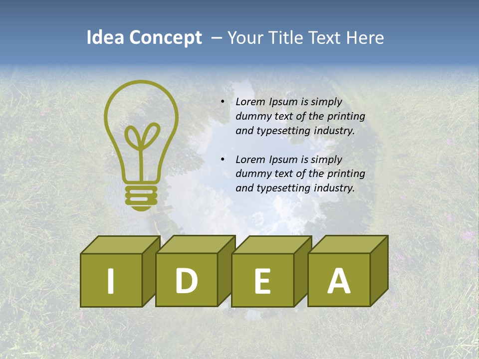 Environmental Aerial Forest PowerPoint Template