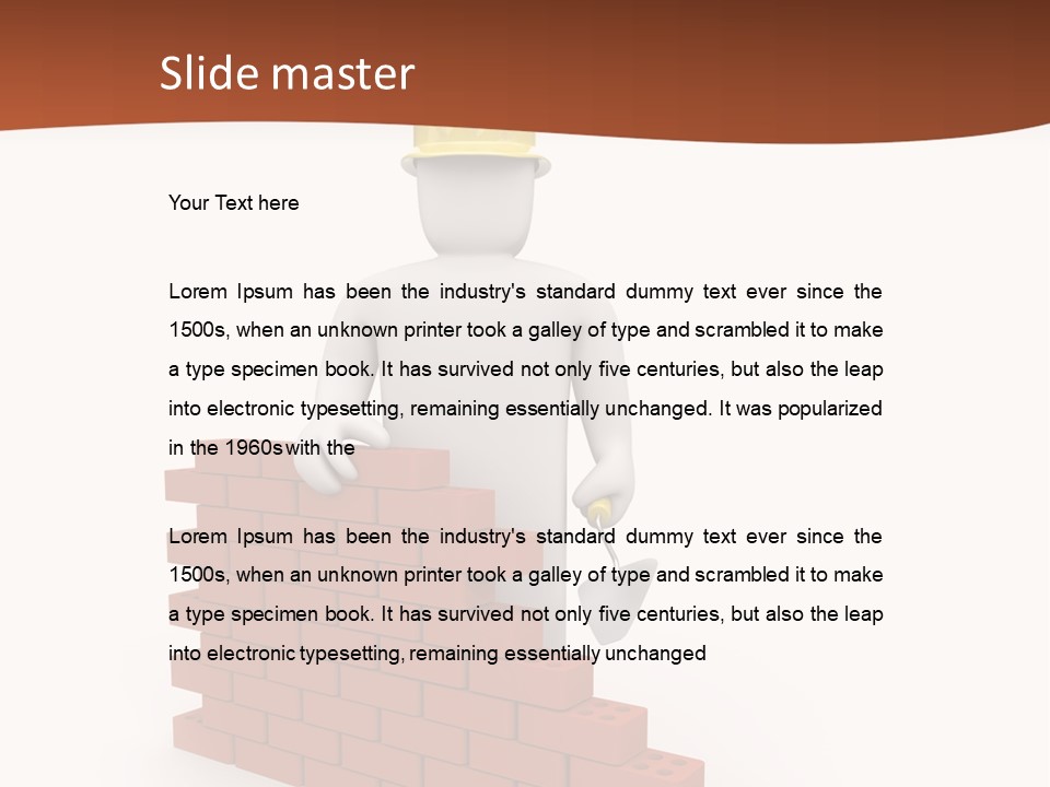 Foreman Link Hand PowerPoint Template