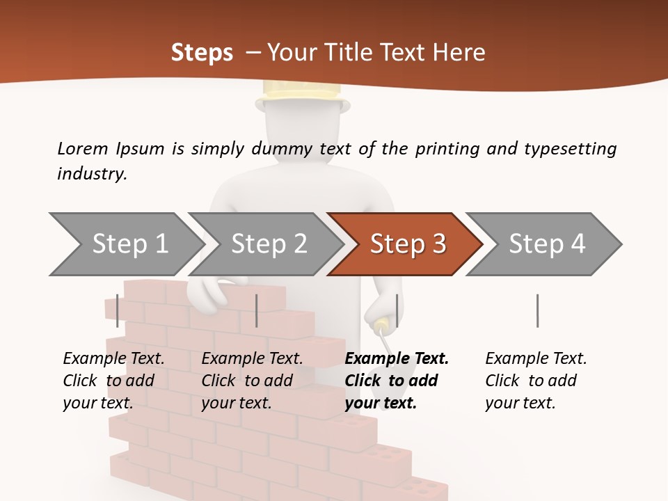 Foreman Link Hand PowerPoint Template