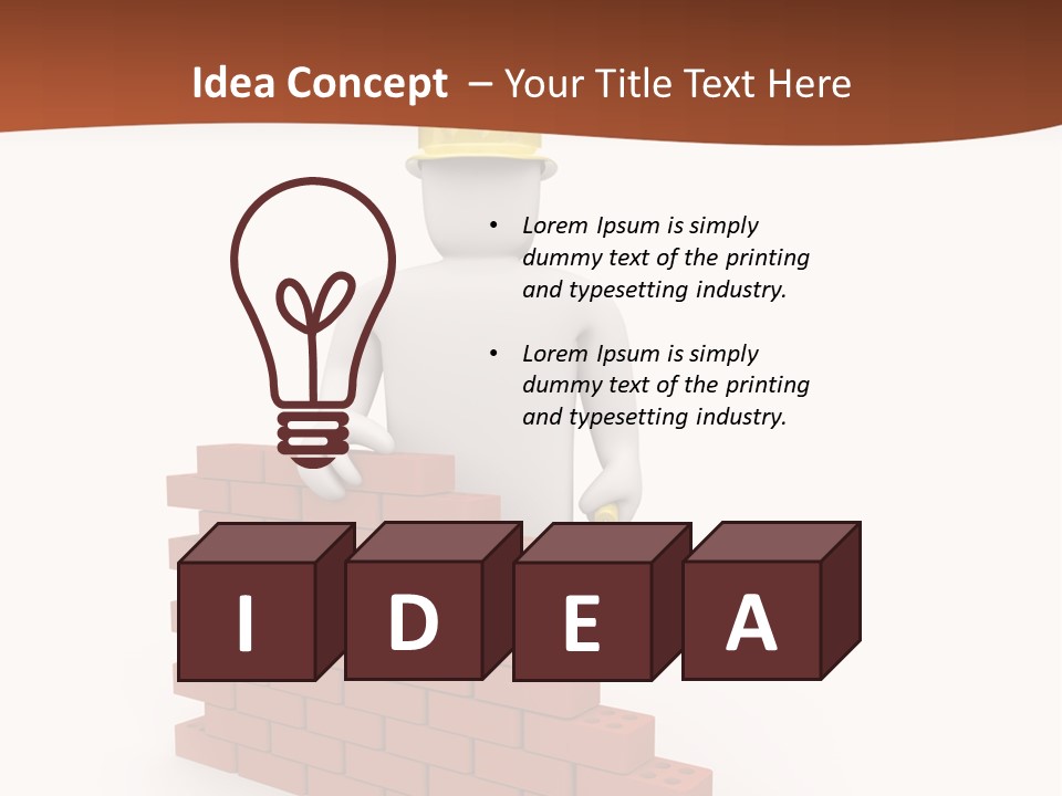 Foreman Link Hand PowerPoint Template