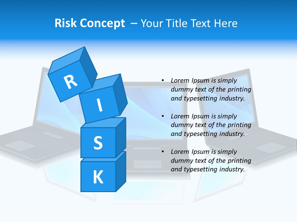 Trigger White Danger PowerPoint Template