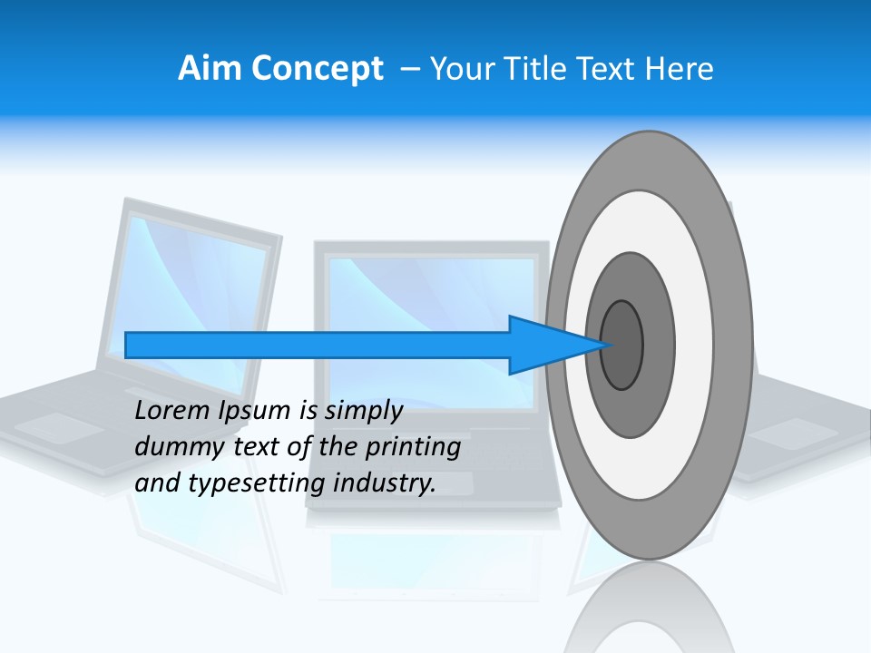 Trigger White Danger PowerPoint Template