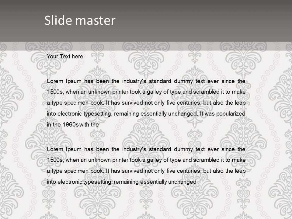 Swirl Art Tillable PowerPoint Template