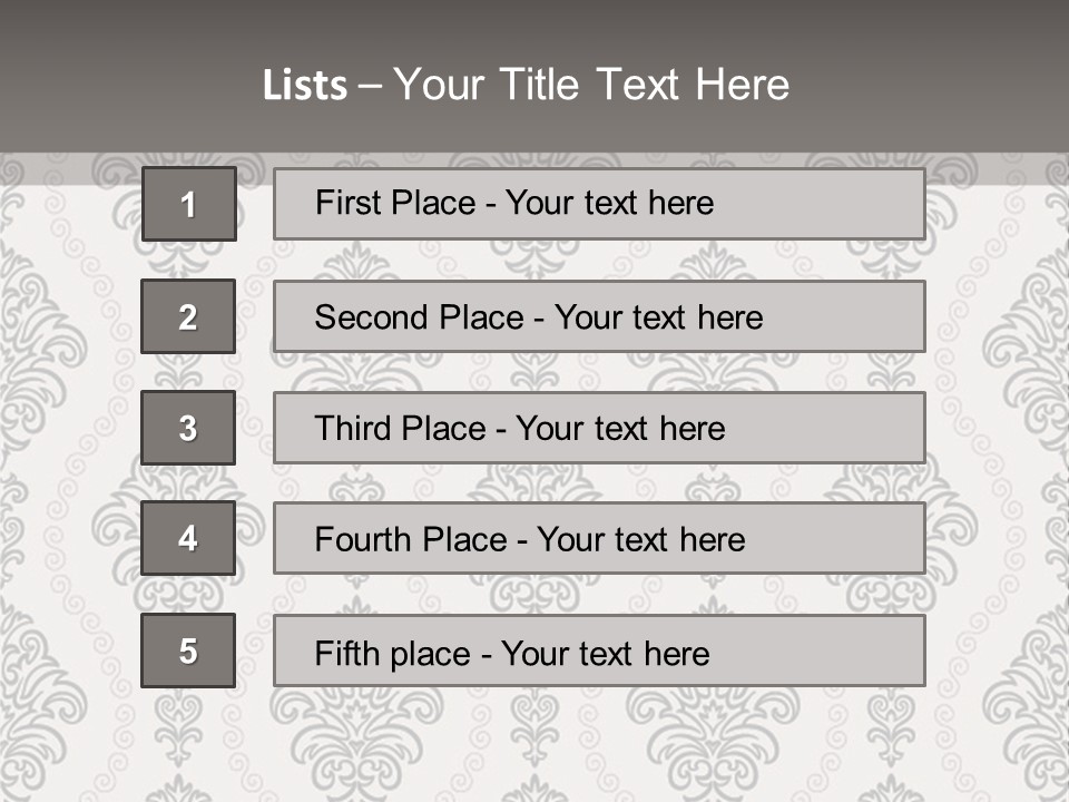 Swirl Art Tillable PowerPoint Template