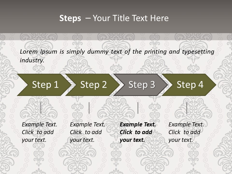 Swirl Art Tillable PowerPoint Template