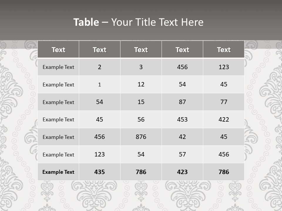 Swirl Art Tillable PowerPoint Template