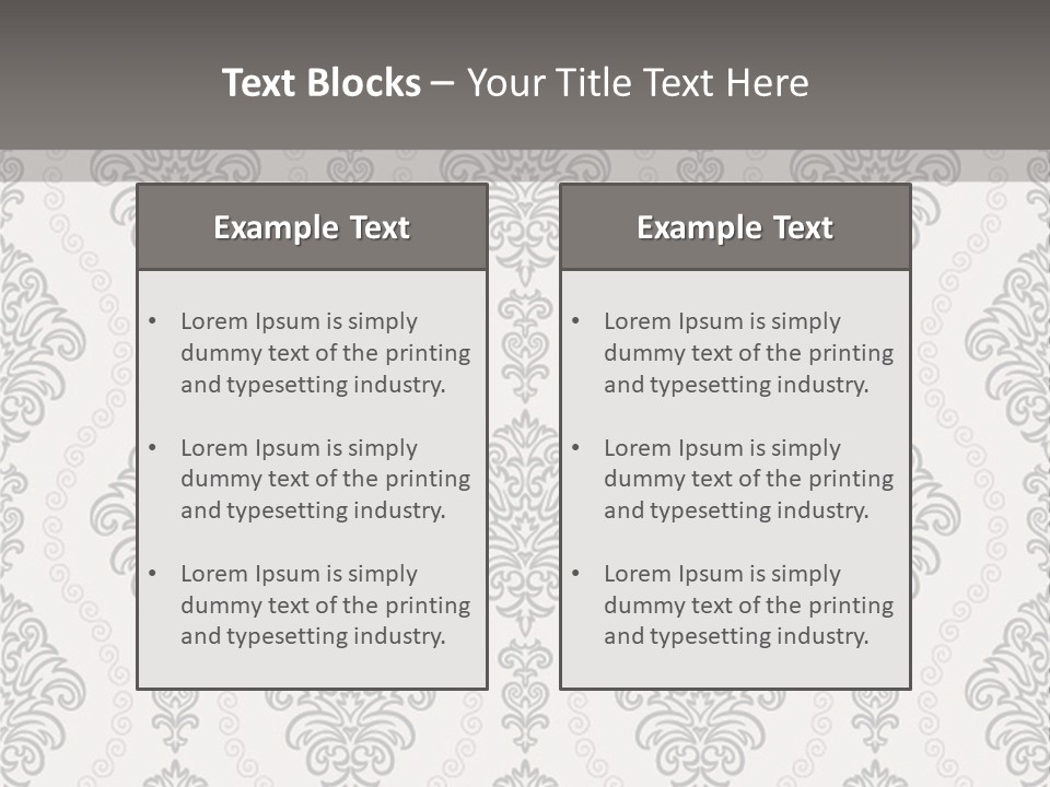 Swirl Art Tillable PowerPoint Template