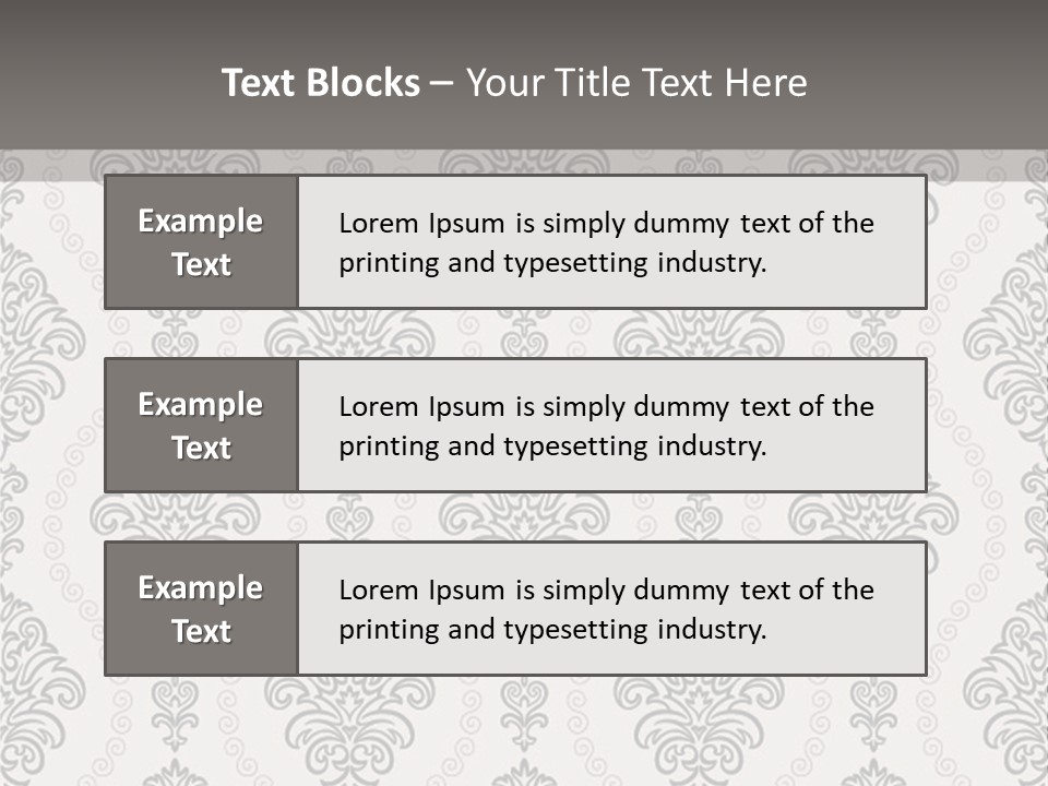 Swirl Art Tillable PowerPoint Template