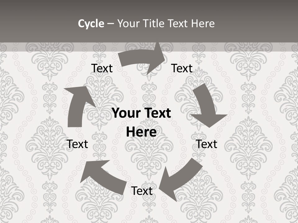 Swirl Art Tillable PowerPoint Template