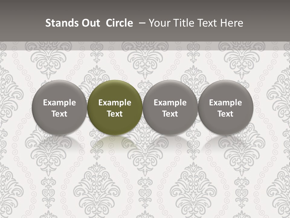 Swirl Art Tillable PowerPoint Template