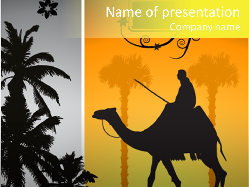 Design Relations Camel PowerPoint Template