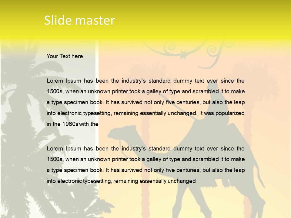 Design Relations Camel PowerPoint Template