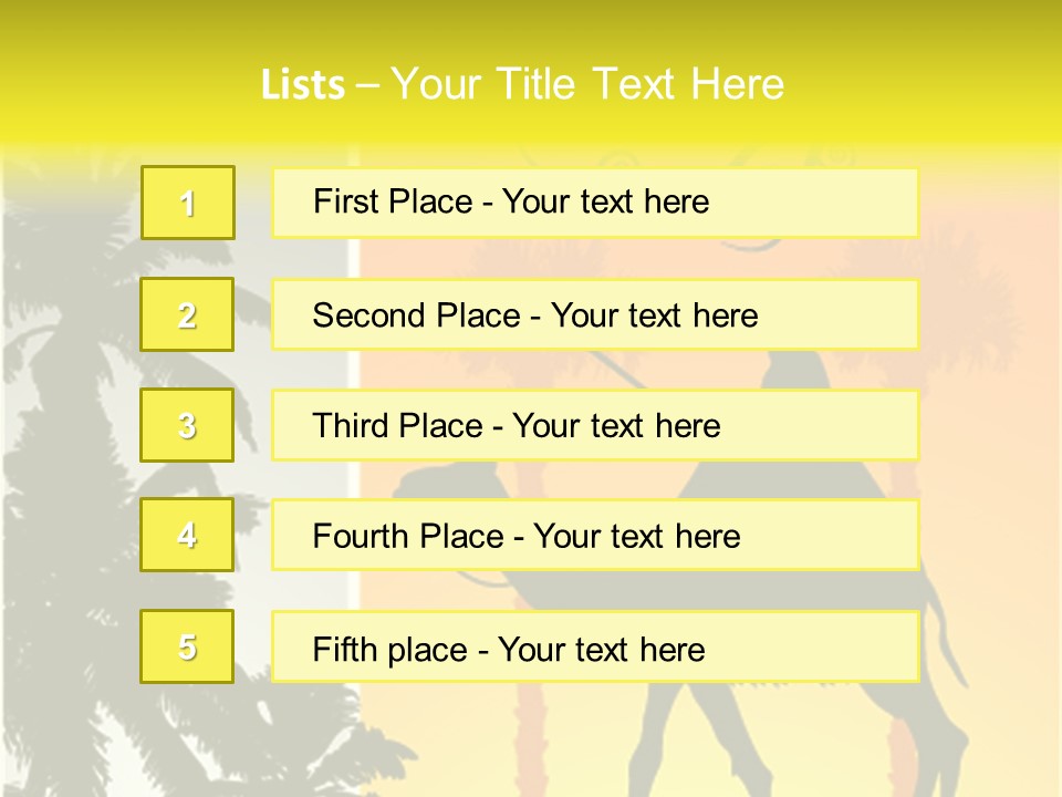 Design Relations Camel PowerPoint Template