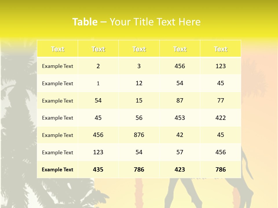 Design Relations Camel PowerPoint Template