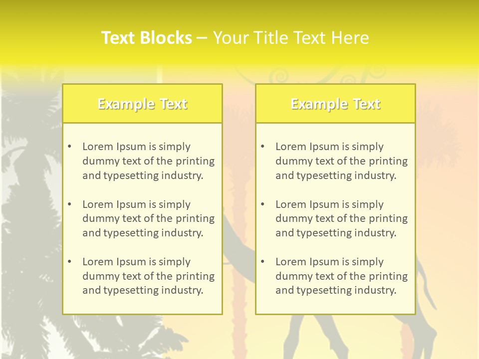 Design Relations Camel PowerPoint Template