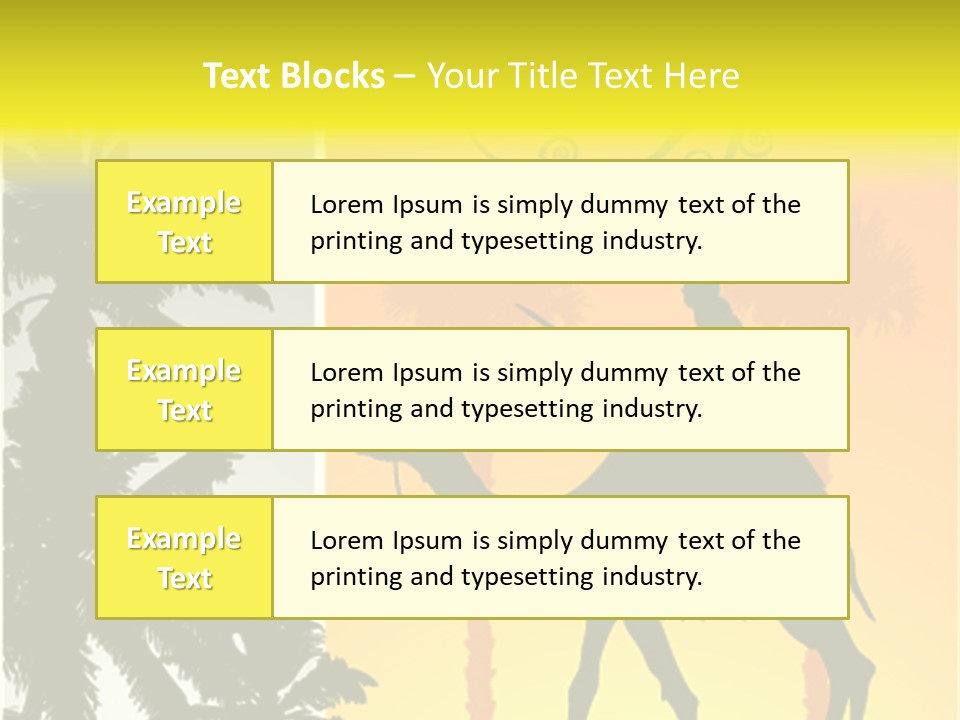 Design Relations Camel PowerPoint Template