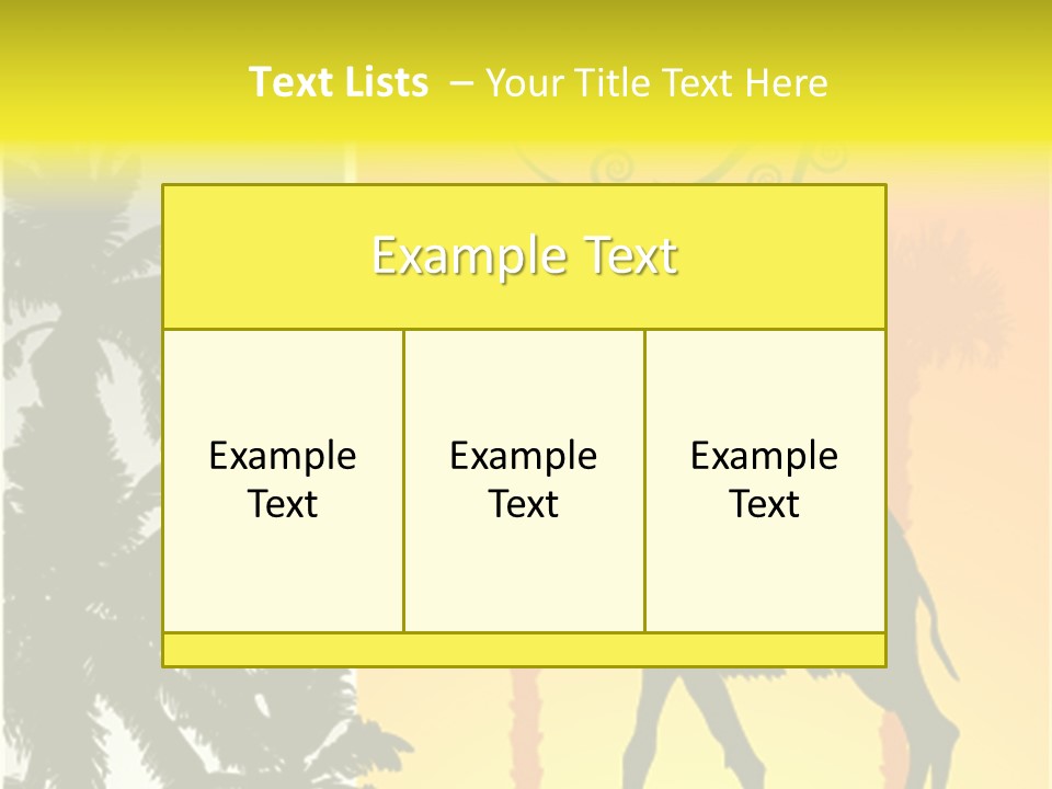 Design Relations Camel PowerPoint Template