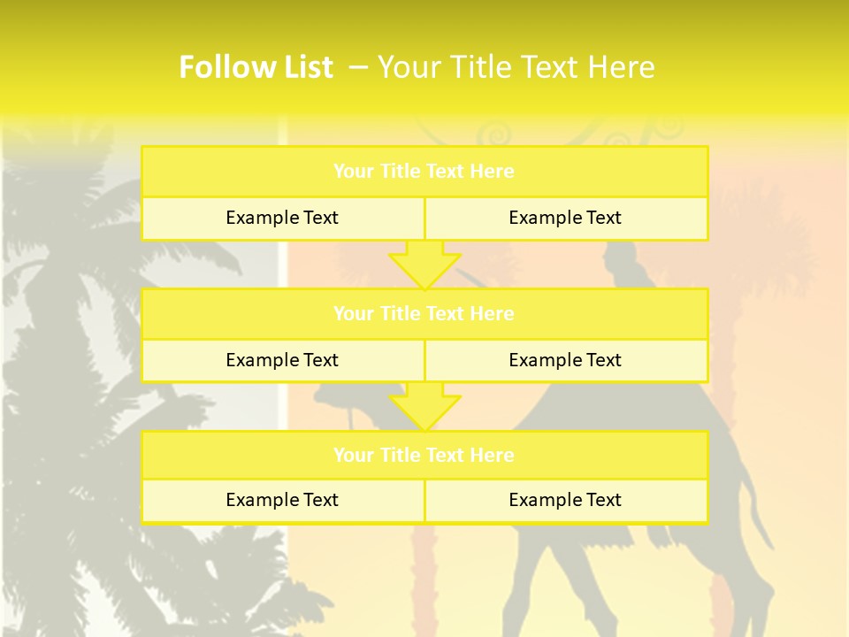 Design Relations Camel PowerPoint Template