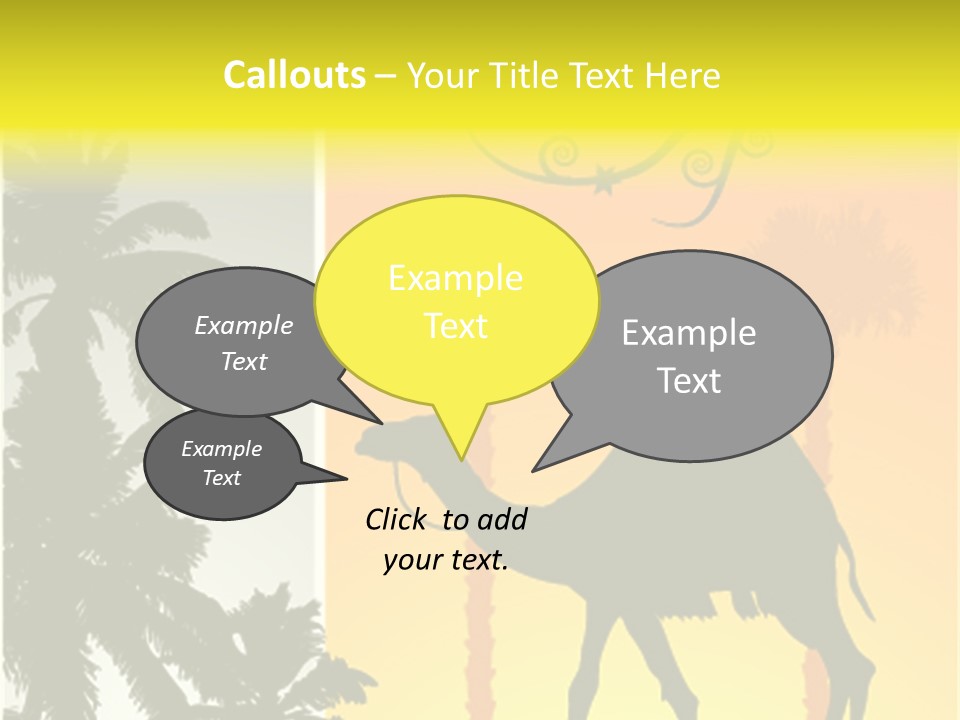 Design Relations Camel PowerPoint Template