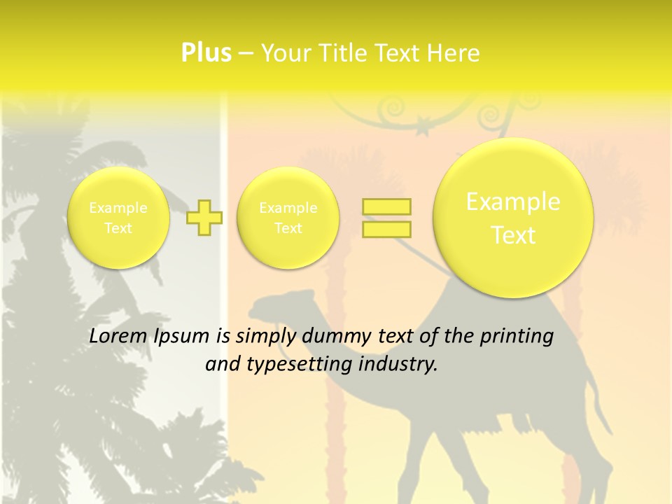 Design Relations Camel PowerPoint Template