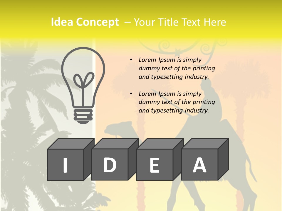 Design Relations Camel PowerPoint Template