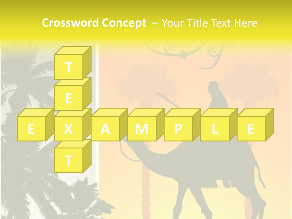 Design Relations Camel PowerPoint Template