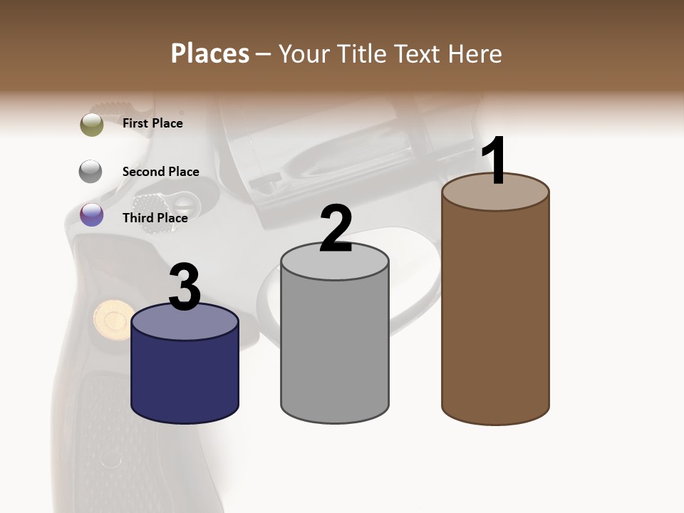 Trigger White Danger PowerPoint Template