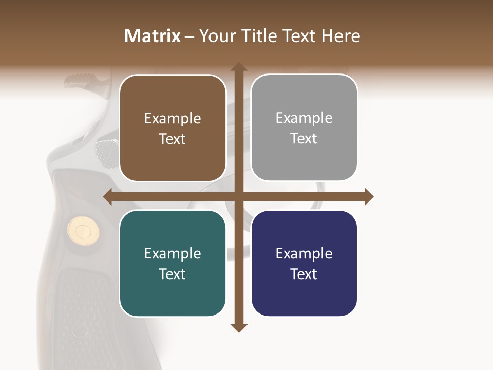 Trigger White Danger PowerPoint Template