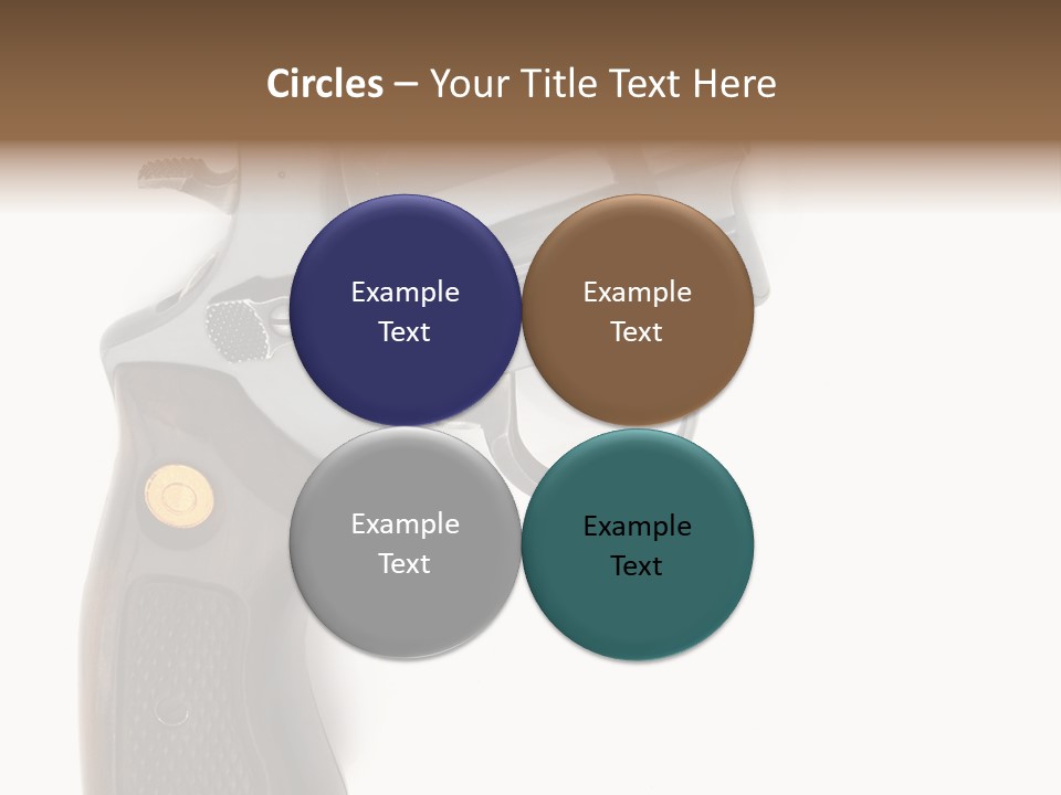 Trigger White Danger PowerPoint Template